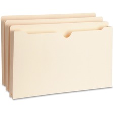 Business Source 1" Expansion Heavyweight File Pockets