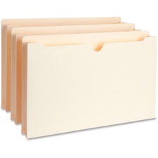 Business Source Full Height Sides Manila File Pockets