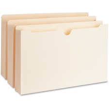Business Source 2" Expanding 2-Ply File Pockets