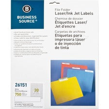 Business Source Laser/Inkjet Permanent File Folder Labels