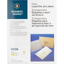 Business Source Clear Return Address Laser Labels