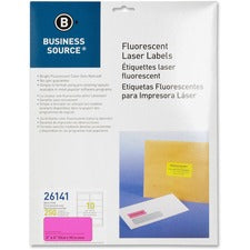 Business Source 2" Fluorescent Color Laser Labels