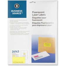 Business Source 2" Fluorescent Color Laser Labels