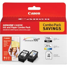 Canon PG210/CL211 Ink Cartridge - Color, Black