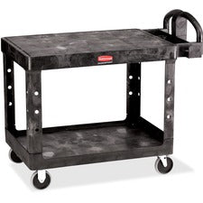 Rubbermaid Commercial 4525 HD 2-Shelf Utility Cart Flat Shelf (Med)