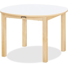 Jonti-Craft Multi-purpose White Round Table