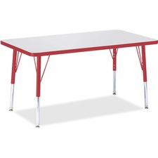 Berries Elementary Height Gray Top Rectangular Table