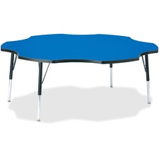 Berries Elementary Black Edge Six-leaf Table