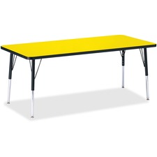 Berries Elementary Height Color Top Rectangle Table