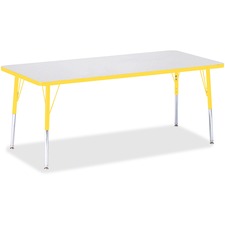 Berries Elementary Height Color Edge Rectangle Table