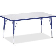 Berries Elementary Height Gray Top Rectangular Table