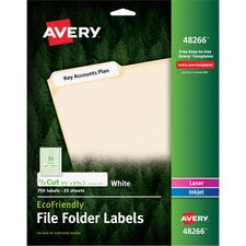 Avery® EcoFriendly File Folder Labels