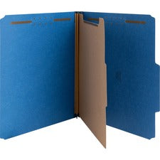 Nature Saver 1-Divider Recycled Classification Folders