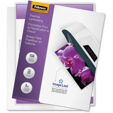 Fellowes Thermal Laminating Pouches - ImageLast&trade;, Jam Free, Letter, 3mil, 150 pack