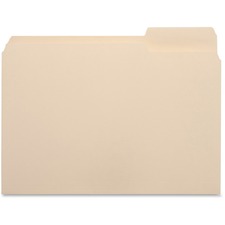 Business Source 1/3 Cut Tab File Folders