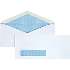 Business Source No. 10 Tinted Diagonal Seam Window Envelopes