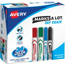Avery&reg; Marks A Lot Desk & Pen-Style Dry-Erase Markers