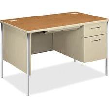 HON Mentor Right Pedestal Desk, 48"W