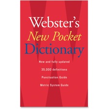 Houghton Mifflin Webster's New Pocket Dictionary Printed Book