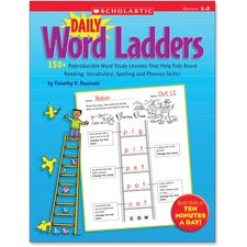 Scholastic Grade 1-2 Daily Word Ladders Workbook Printed Book