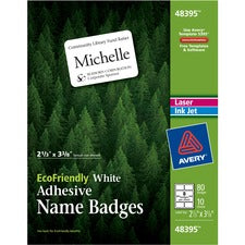 Avery&reg; EcoFriendly Adhesive Name Badge Labels