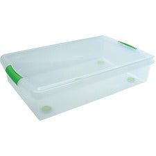 IRIS Stor N Slide Plastic Stackable 40 Qt. Box