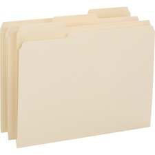 Business Source 1/3-cut 1-ply Tab File Folders