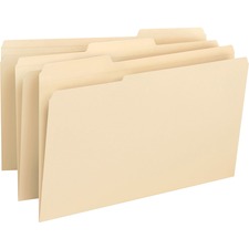 Business Source 1/3-cut 1-ply Tab File Folders