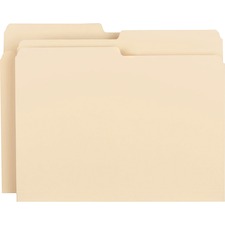 Business Source 1/2-cut 1-ply Top Tab File Folders