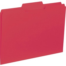 Business Source 1/3-cut Colored Interior File Folders