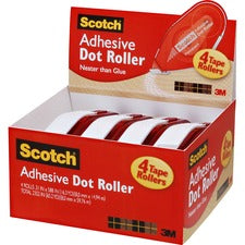 Scotch Adhesive Dot Roller Value Pack - 0.31" x 49'