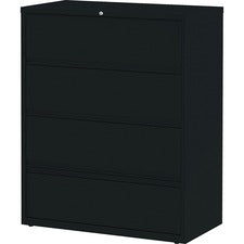Lorell Receding Lateral File with Roll Out Shelves - 4-Drawer