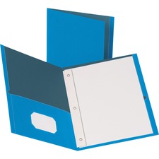 Business Source Storage Pockets Fastener Folders