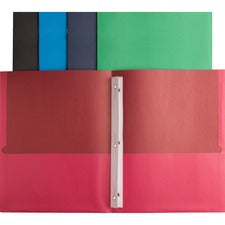 Business Source Storage Pockets Fastener Folders