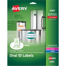 Avery&reg; Easy Peel ID Labels - Sure Feed - Print to the Edge