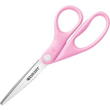 Westcott 8" BCA Pink Straight Cut Scissors