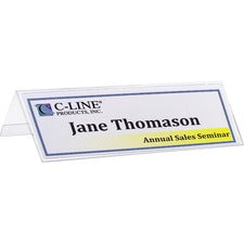 C-Line Heavyweight Rigid Plastic Name Tent Holder