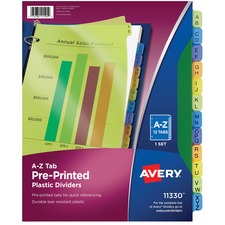 Avery&reg; Durable Preprinted Tab Dividers