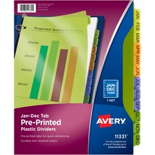 Avery&reg; Durable Preprinted Tab Dividers