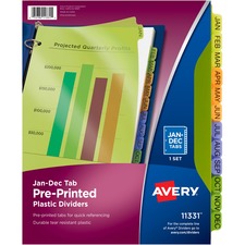 Avery® Durable Preprinted Tab Dividers