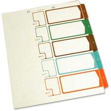 SJ Paper Speedex Letter Size Side Tab TOC Dividers