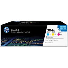 HP 304A (CF340A) Original Toner Cartridge - Tri-pack