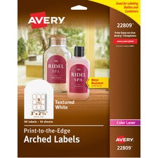 Avery&reg; Arched Labels - Print to the Edge