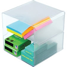 Deflecto Stackable Cube Organizer