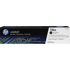 HP 126A (CE310AD) Original Toner Cartridge - Dual Pack