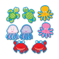 Carson Dellosa Education Sea Life Cut-outs Bulletin Board Set