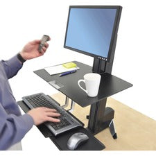 Ergotron WorkFit-S Single HD with Worksurface+