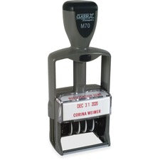 Xstamper 1-5/8" Self-inking Plastic Date Stamp