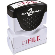 Consolidated Stamp Pre-inked 2-color FILE Message Stamp