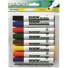 Dixon Wedge Tip Dry Erase Markers